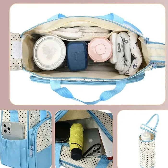 Kit De Bolsa Mala Maternidade Premium Luxo 5 peças